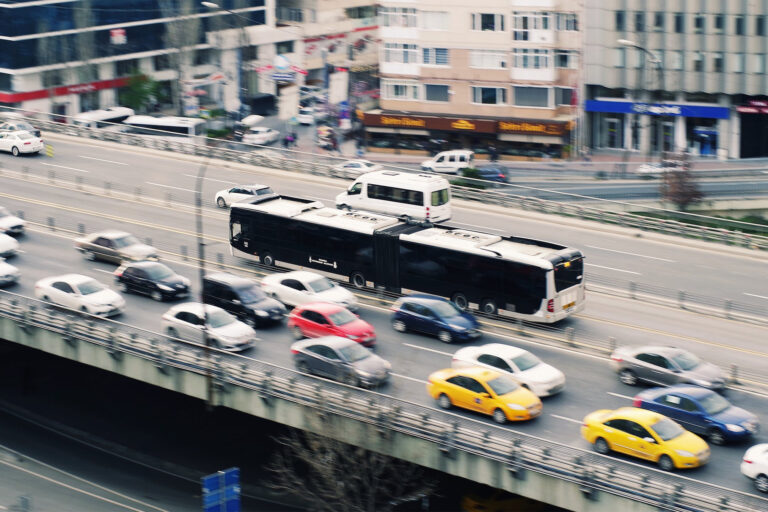 Traffic on road.