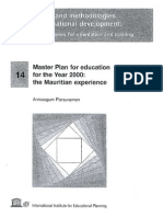 Master Plan For Education For The Year 2000