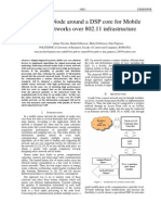 Embedded Node Around A DSP Core For Mobile Sensor Networks Over 802.11 Infrastructure