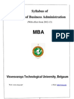 MBA 2012-13 Syllabus