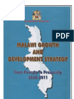 Malawi Growth &amp Development Strategy, From Poverty To Prosperity (2006 - 2011) )
