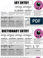 Latin Dictionary Entry Double