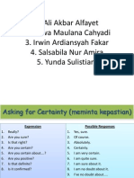 Ali Akbar Alfayet 2. Fatwa Maulana Cahyadi 3. Irwin Ardiansyah Fakar 4. Salsabila Nur Amira 5. Yunda Sulistiani