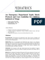 An Emergency Department Septic Shock Protocol and Care Guideline For Children Initiated at Triage