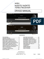 hk3370/hk3470 Service Manual: Harman/kardon Stereo Receiver