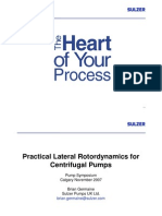 Practical Rotordynamics For Centrifugal Pumps 52pp Sulzer