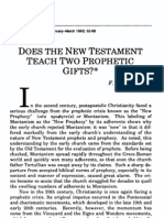 Does The New Testament Teach Two Prophetic Gifts