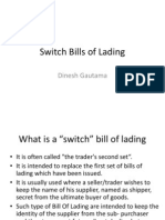 Switch Bills of Lading