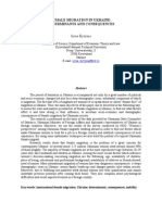 Female Migration in Ukraine: Determinants and Consequences: Iryna Kyzyma