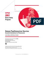 Human Papillomavirus Vaccine: Home Study Program