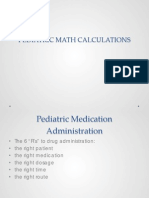 Pediatric Math Calculations PDF