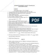 MA1254 Random Processes :: Unit 4 :: Classification of Random Processes