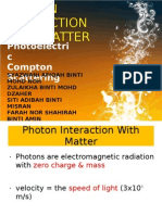 Photon Interaction With Matter