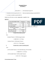 Managerial Finance Tutorial 7: To Be Submitted Within 3 June