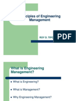 Principles of Engineering Management