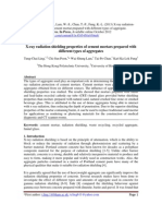 X-Ray Radiation Shielding Properties of Cement Mortars Prepared With Different Types of Aggregates