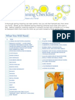 Spring Cleaning Checklist Designed