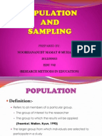 Sampling and Population