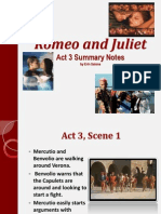 R&J Act 3 Summary Notes