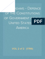 John Adams - Defence of The Constitutions of Government of The United States of America, VOL 2