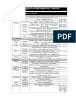 Motorcycle Pre-Ride Checklist