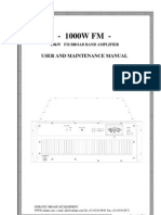 BSI 1000-Watt FM RF Amplifier Manual ARF1000 WW