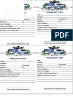 Membership Form Membership Form: Signature Over Printed Name Signature Over Printed Name