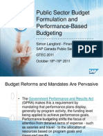 Public Sector Performance Budgeting