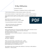 X-Ray Diffraction Brief