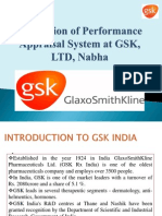 Evaluation of Performance Appraisal System at GSK