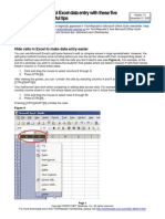 Excel Data Entry Tips