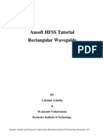 Rectangular Waveguide Manual in HFSS