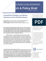 Research & Policy Brief: Competitive Strategies and Worker Outcomes in The US Retail Industry