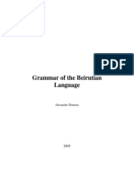 Grammar of The Beirutian Language