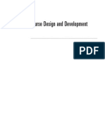 Course Design and Development