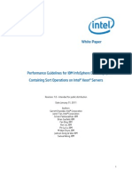 11TB01 - Performance Guidelines For IBM InfoSphere DataStage Jobs Containing Sort Operations On Intel Xeon-Final