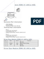 Driver Door Module Pinouts