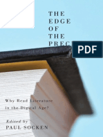 The Edge of The Precipice Why Read Literature in A Digital Age