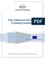 The Administrative Law Training Guidelines