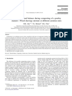 Mass and Thermal Balance During Composting of A Poultry Manure-Wood Shavings Mixture at Different Aeration Rates