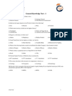 General Knowledge Test - 1: Cmat GK 1