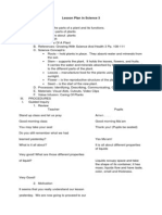 Lesson Plan in Science 3 - Escrimadora