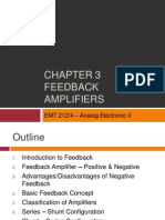 Feedback Amplifiers: EMT 212/4 - Analog Electronic II