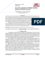 Modeling Security With Localization of Multiple Spoofing Attackers in Wireless Network