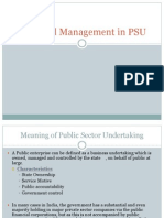 Financial Management in Psu's