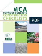 NRMCA Pervious Concrete Construction Checklist