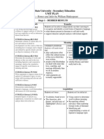 Secondary Unit Plan - Romeo and Juliet