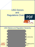 USG Donors and Reg Overview