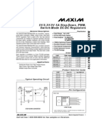 5V/3.3V/3V 5A Step-Down, PWM, Switch-Mode DC-DC Regulators: MAX787 Temp. Range Pin-Package