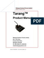 Tarang - Product Manual 2.2